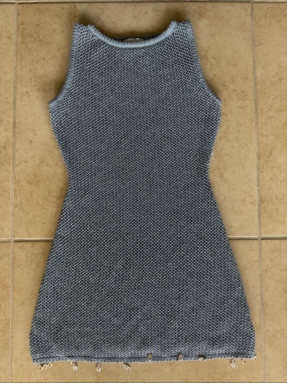 XXS Runaway the label Sleeveless Knit Tank Dress in Heather Gray